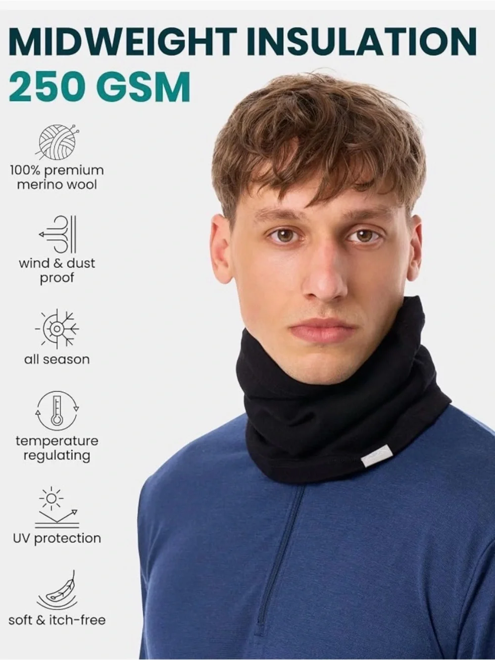 Merino Wool Neck Gaiter